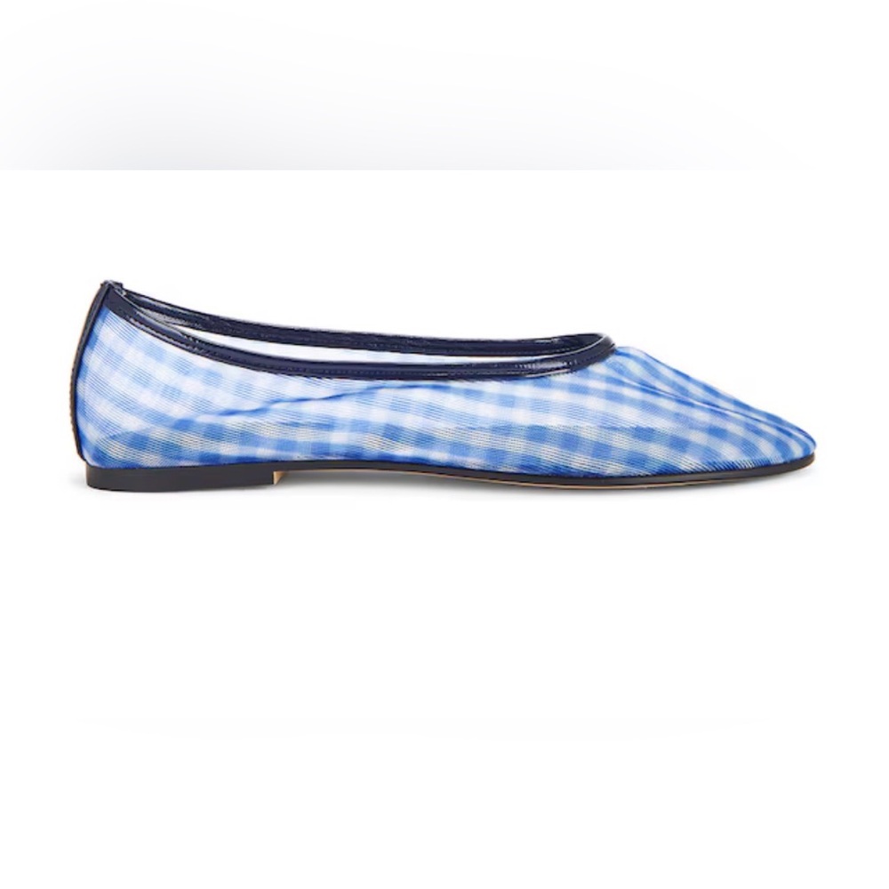 New Steve Madden Women's Meadow Ballet Flats in Blue Gingham Mesh Size 7.5 - Picture 9 of 9